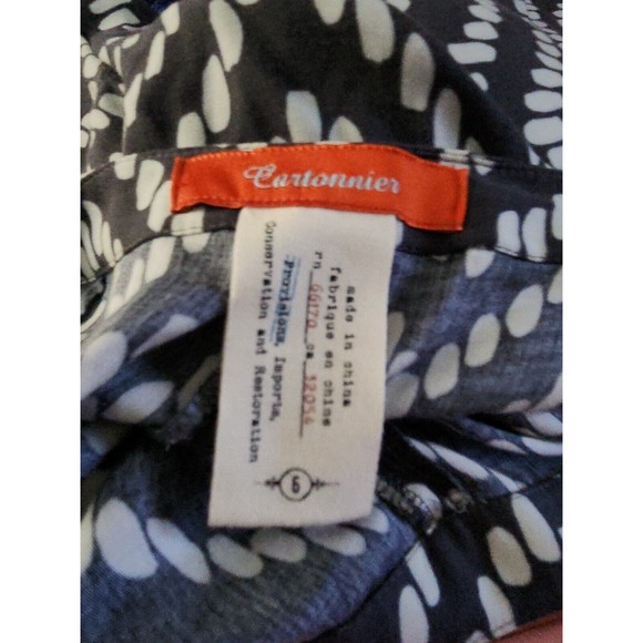 Anthropologie Cartonnier Wide Leg Palazzo Flare Pants Size 6 Pockets Side Zip - Picture 3 of 3